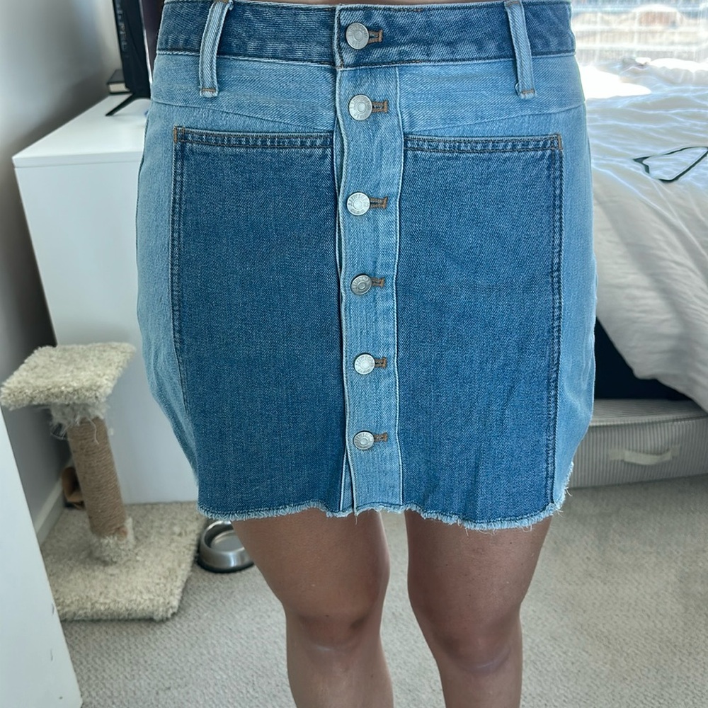 Madewell Jean skirt